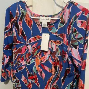 NWT Peck & Peck Blouse Top Size M